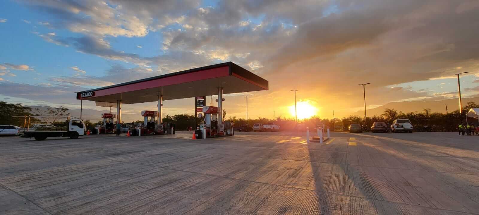 Texaco las americas puesta de sol